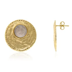 Perlmutt-Silberohrringe (Joias do Paraíso)