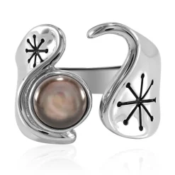 Perlmutt-Silberring (TPC)