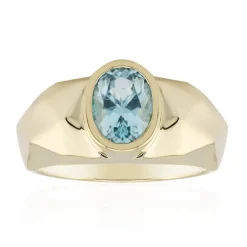 Petrolfarbener Turmalin-Goldring (Rifkind 1894 Collection)