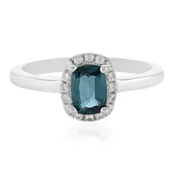 Petrol-Kyanit-Silberring