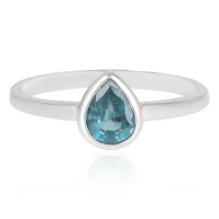 Petrol-Kyanit-Silberring