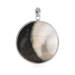 Pinctada-Perlmutt-Silberanhänger (Bali Barong)