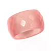 Pinkfarbener Achat-Ring