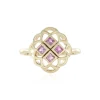 Pinkfarbener Ceylon-Saphir-Goldring