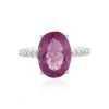 Pinkfarbener Fluorit-Silberring