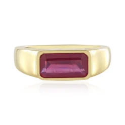 Pinkfarbener Madagaskar-Saphir-Silberring