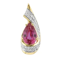 Pinkfarbener Saphir-Goldanhänger (Rifkind 1894 Collection)
