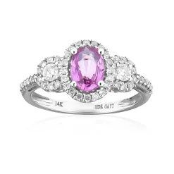 Pinkfarbener Saphir-Goldring (CIRARI)