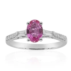 Pinkfarbener Saphir-Goldring (CIRARI)