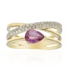 Pinkfarbener Saphir-Goldring (CIRARI)