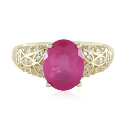 Pinkfarbener Saphir-Goldring (de Melo)