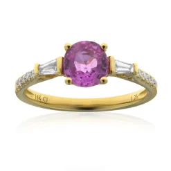 Pinkfarbener Saphir-Goldring (CIRARI)