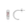 Pinkfarbener Turmalin-Silberohrringe (SAELOCANA)