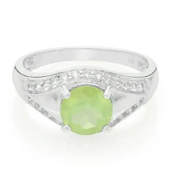 Prehnit-Herren-Silberring