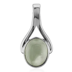 Prehnit-Silberanhänger