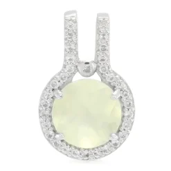 Prehnit-Silberanhänger