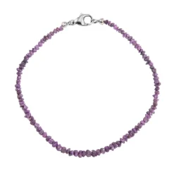 Purpur-Diamant-Silberarmband (CUSTODANA)