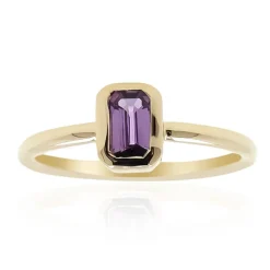 Purpurfarbener Ceylon-Saphir-Goldring