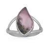 Purpurfarbener Chalzedon-Silberring (Bali Barong)