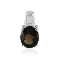 Rauchquarz-Silberanhänger