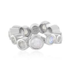 Regenbogen-Mondstein-Silberring (KM by Juwelo)