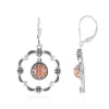 Rhodochrosit-Silberohrringe (Desert Chic)