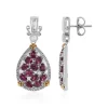 Rhodolith-Silberohrringe (Dallas Prince Designs)