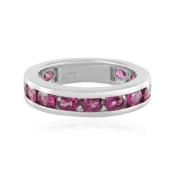 Rhodolith-Silberring