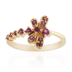 Rhodolith-Silberring