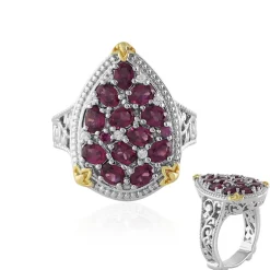 Rhodolith-Silberring (Dallas Prince Designs)