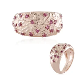 Rhodolith-Silberring (SAELOCANA)