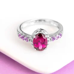 Rift Valley-Rhodolith-Silberring