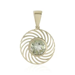 Rio Grande-Grüner Amethyst-Goldanhänger (Ornaments by de Melo)