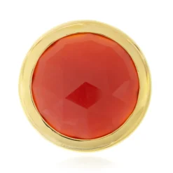 Roter Achat-Silberanhänger