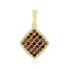 Roter I2 Diamant-Goldanhänger