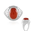 Roter Onyx-Messingring (Juwelo Style)