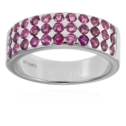 Rubellit-Silberring