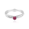 Rubellit-Silberring