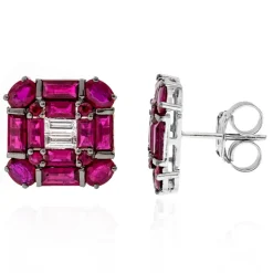 Rubin-Goldohrringe (SUHANA)