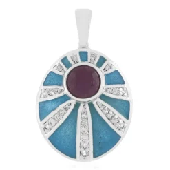 Rubin-Silberanhänger