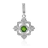Russischer Diopsid-Silberanhänger