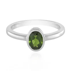 Russischer Diopsid-Silberring