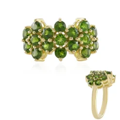 Russischer Diopsid-Silberring