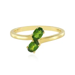 Russischer Diopsid-Silberring