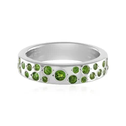 Russischer Diopsid-Silberring