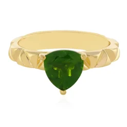 Russischer Diopsid-Silberring