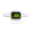 Russischer Diopsid-Silberring