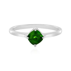 Russischer Diopsid-Silberring