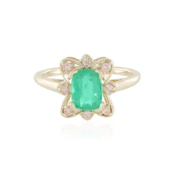 Russischer Smaragd-Goldring