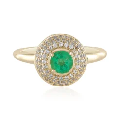 Russischer Smaragd-Goldring